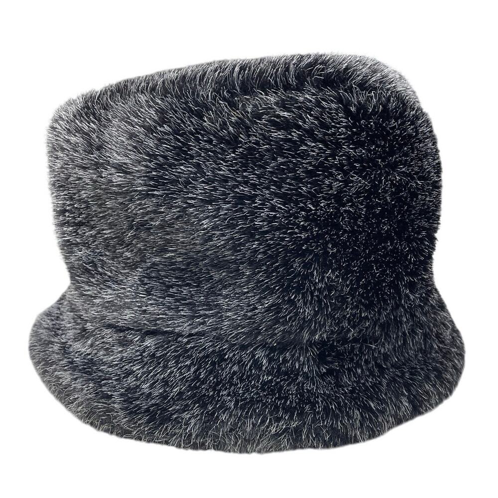 Parkhurst Faux Fur Bucket Hat Russian Style Ladies Winter Hat Old Money Gray